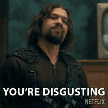 Youre Disgusting Diego Hargreeves GIF - Youre Disgusting Diego Hargreeves David Castañeda GIFs