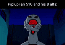 a group of cartoon characters are standing next to each other with their mouths open in a cave .