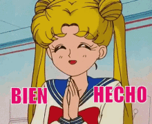 Sailor Moon Aplaude Feliz GIF - Bien Hecho Muy Bien Aplauso GIFs