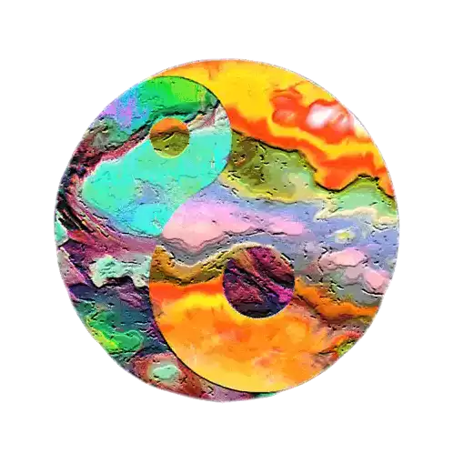 Spinning Yin Yang Sticker - Spinning Yin Yang Colorful Stickers