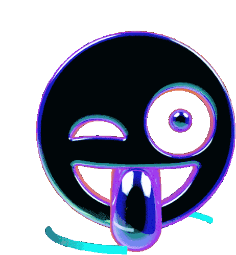 Weird Emoji Sticker - Weird Emoji Tongue Out Stickers