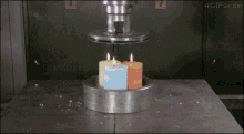 Hydraulic Press GIF - Hydraulic Press Candles GIFs