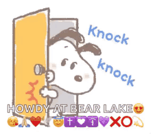 Snoopy Knock Knock GIF - Snoopy Knock Knock Cute GIFs
