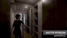 a video showing a master bedroom made in animotica
