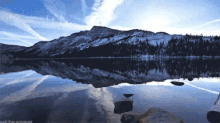 Mountain Reflection Time Lapse GIF - Mountain Reflection Water GIFs