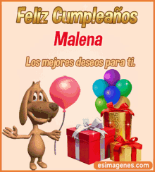 Feliz Cumpleanos Malena GIF - Feliz Cumpleanos Malena Happy Birthday GIFs