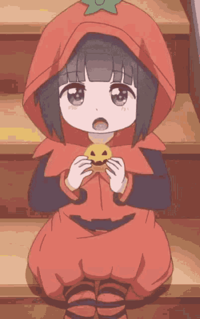 Anime Гифки :: Anime :: Много аниме гифок :: Hyouka :: Anime Halloween -  JoyReactor