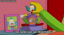 Los Lunes Son Tan Divertidos GIF - The Simpsons Bart Mondays GIFs