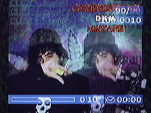 a video of a man smoking a cigarette with the time 0:00 on the bottom