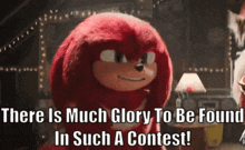Knuckles Tv Show Glory GIF - Knuckles Tv Show Glory Contest GIFs