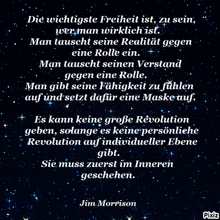 a black background with a quote from jim morrison on it
