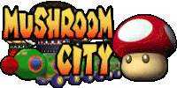 Gcn Mushroom City Logo Sticker - Gcn Mushroom City Logo Mario Kart Stickers