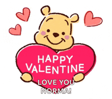 Happy Valentines Day Winnie The Pooh GIF - Happy Valentines Day Winnie The Pooh Hearts GIFs