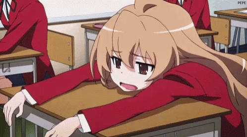 Tired Anime Girl Napping Live Wallpaper  MoeWalls