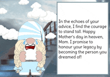 Gnome Mother'S Day In Heaven GIF - Gnome Mother'S Day In Heaven Missing You Mom GIFs