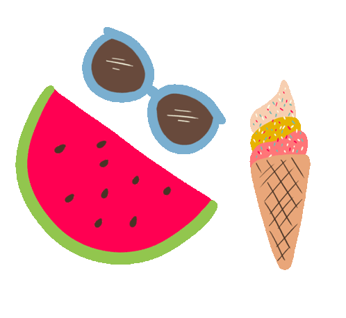 Watermelon Ice Cream Sticker - Watermelon Ice Cream Sunnies Stickers