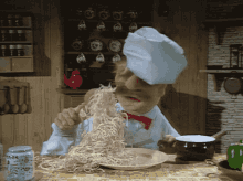muppets swedish chef pasta attack food