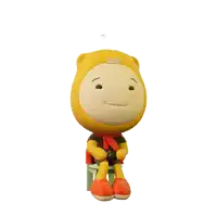 a cartoon character with the name kudos on the top