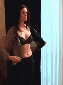 elizabeth tulloch bra take off underwear lingerie