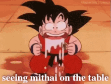 Seeing Mithai On The Table GIF - Goku Drooling Diwali GIFs