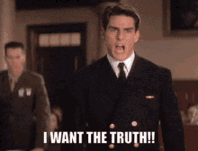 I Want The Truth Tom Cruise GIF - I Want The Truth Tom Cruise A Few Good Men GIFs