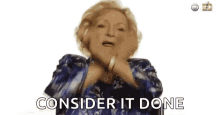betty white dab consider it done