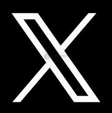 a blue twitter logo on a black background with iconsout