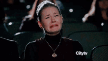 Crying While Eating - Happy Endings GIF - Happy Endings Cry Crying GIFs