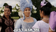 Just Ask Me Queen Charlotte GIF - Just Ask Me Queen Charlotte Golda Rosheuvel GIFs