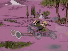 motocicleta bandido pantera cor de rosa inspetor motoca