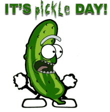 pickle rick pickle day rick and morty national pickle day dancing pickle