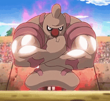 pokemon strong man tough guy fight