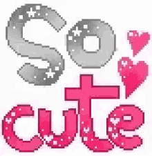 So Cute Words GIF - So Cute Words Pink GIFs