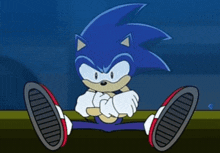 Sonic The Hedgehog Under Water GIF