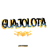 a white background with the word guajoloto written in blue and yellow
