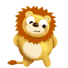 lion unsure oh no sigh oh well