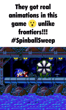 sonic sonic spinball spinballsweep its morbin time sonci frontiers
