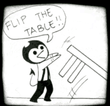 bendy bendy and the ink machine flip the table