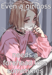 Girlboss Forehead Kiss GIF - Girlboss Forehead Kiss Forehead Kiss Gif GIFs