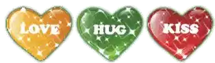 Love You Hug And Kiss Gif Sticker - Love You Hug And Kiss Gif Stickers