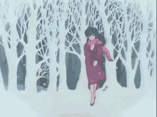 Kyoko Otonashi Maison Ikkoku GIF - Kyoko Otonashi Maison Ikkoku Snow GIFs