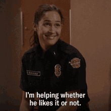 Station19 Andy Herrera GIF - Station19 Andy Herrera Im Helping Whether He Likes It Or Not GIFs