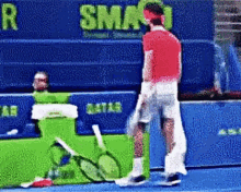 Nikoloz Basilashvili Stomp Racquet GIF - Nikoloz Basilashvili Stomp Racquet Tennis Racket GIFs