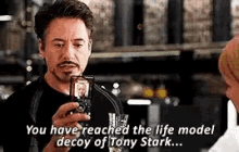 Tony Stark Avengers GIF - Tony Stark Avengers Life Model Decoy GIFs