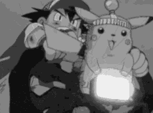 black and white pokemon ash pikachu lightning