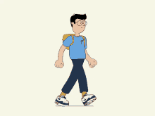 Cartoon Student Walking GIF - Cartoon Student Walking GIFs