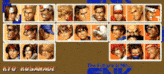 a screenshot of a video game called the king of fighters snk