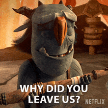 Why Did You Leave Us Blinky GIF - Why Did You Leave Us Blinky Trollhunters Tales Of Arcadia GIFs