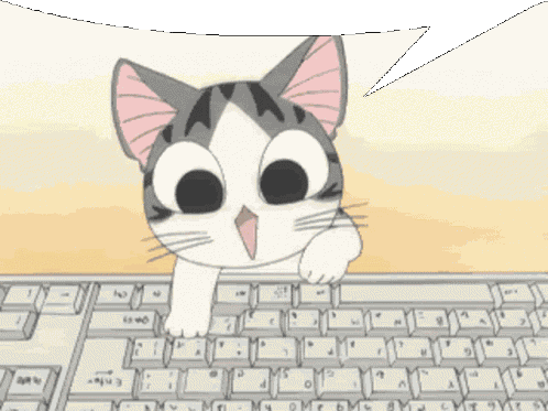 Cute Cat Cat Typing Sticker - Cute Cat Cat Typing Typing Stickers