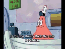 No This Is Patrick GIF - Telephone Funny Cashier GIFs